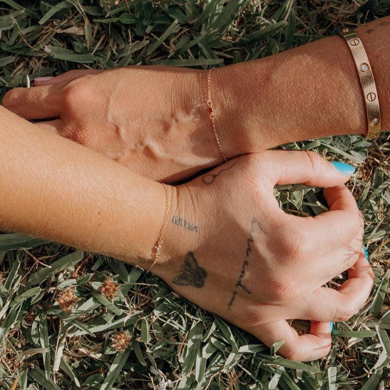 14k gold permanent bracelets