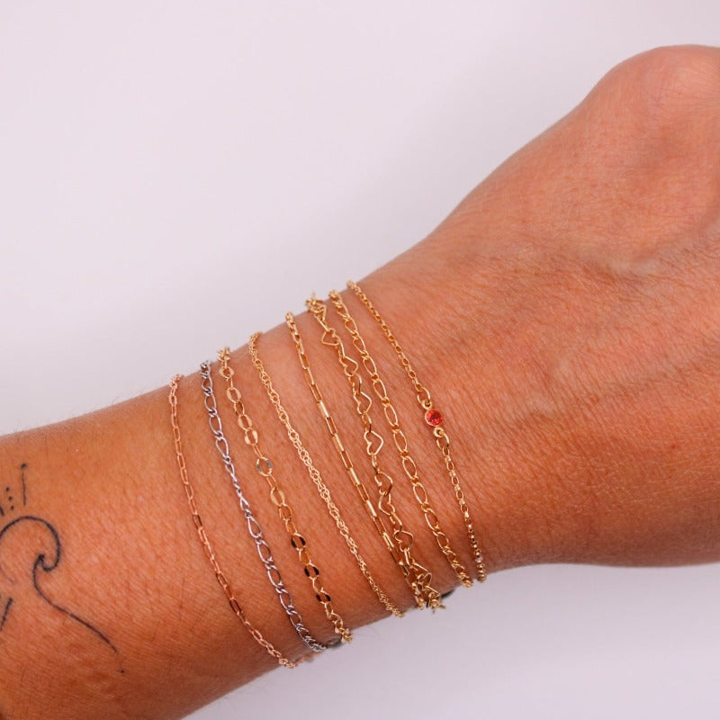 14k gold permanent bracelets