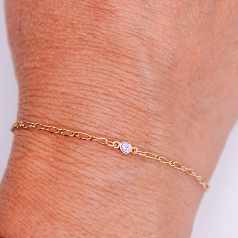 14k gold permanent bracelet