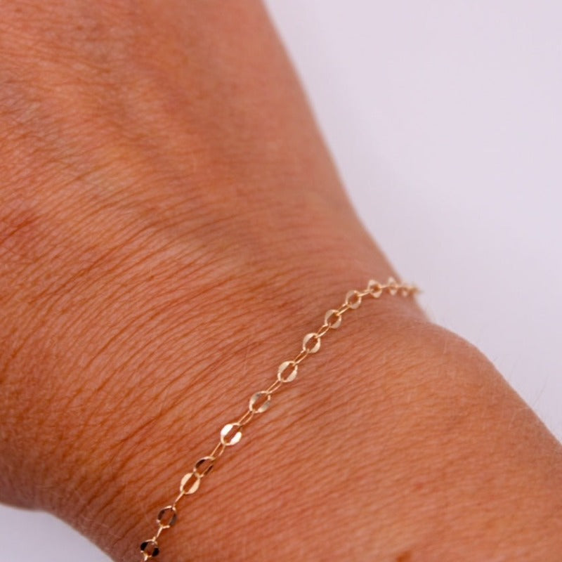 14k gold permanent bracelet