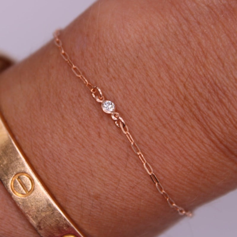 14k gold permanent bracelet