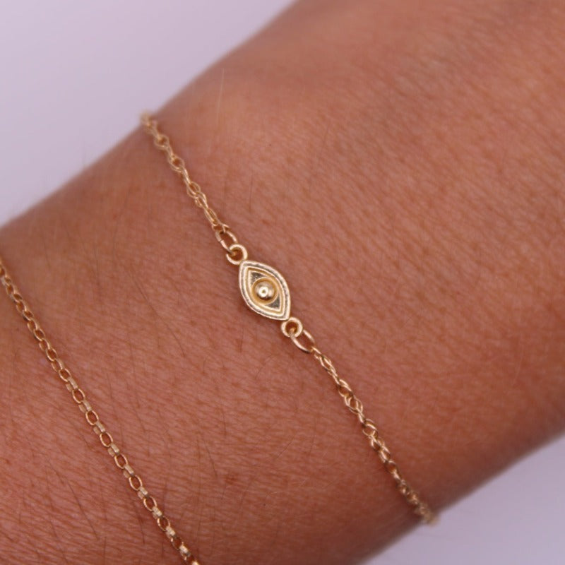 14k gold permanent bracelet