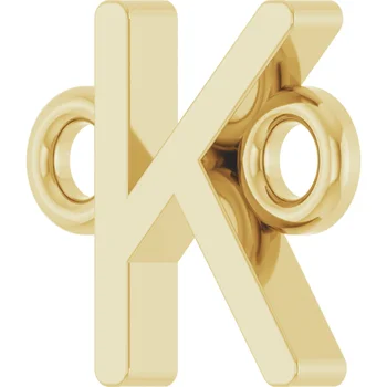 Load image into Gallery viewer, 14k gold initials for permanent jewelry 
