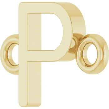 Load image into Gallery viewer, 14k gold initials for permanent jewelry 
